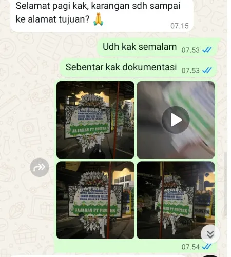 Pengiriman Papan Bunga Selamat Tanjunganom Butuh