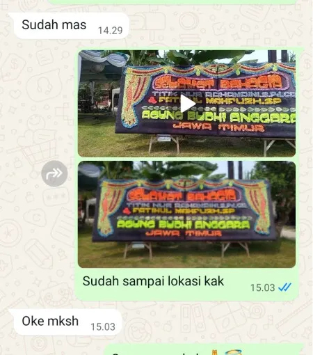 Pengiriman Papan Bunga Tanjunganom Butuh
